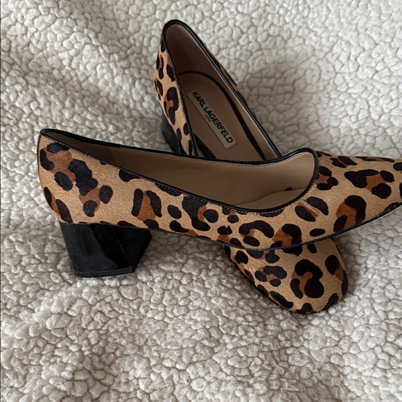 Karl Lagerfeld Shoes - Karl Lagerfeld Leopard Print Women's Heels